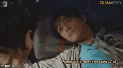 Circle With Tree Saying Happiness Is Most Important Of All GIF