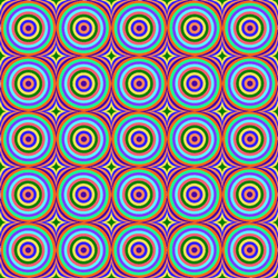 Circles Colorful Optical Illusion GIF