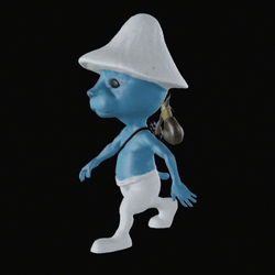 Circling Steady Position Smurf Cat Meme GIF