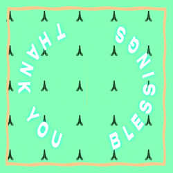Circling Thank You Blessings With Emojis  GIF