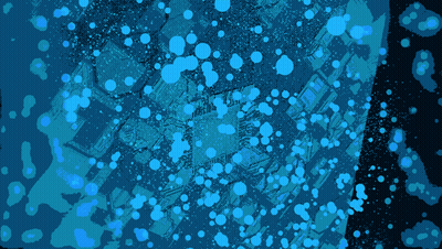 Circuit Board Glowing Blue Light GIF