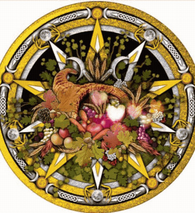 Circular Cornucopia Of Fruits And Vegetables GIF