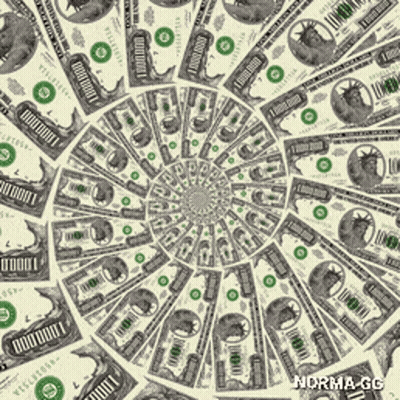 Circular Dollar Bills Pattern Norma Gg GIF