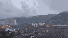 City Experiencing Cloudy Weather GIF