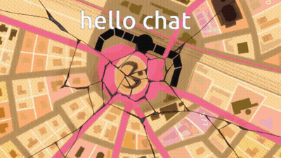 City Map Saying Hello Chat GIF