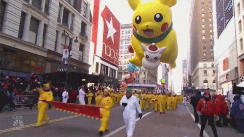 City Parade With Macy's Store GIF