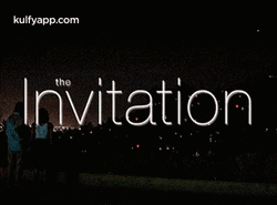 City Plane Lights Invitation GIF