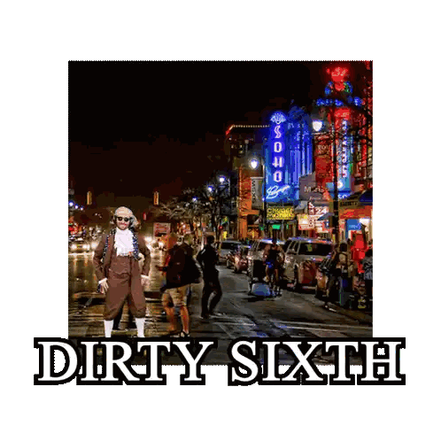 City Street Dirty Sixth Sticker