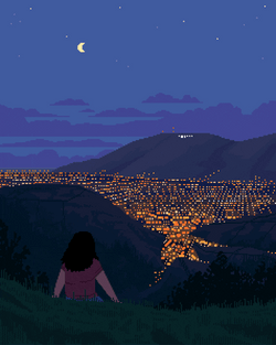 Cityscape City Lights From Far Away GIF