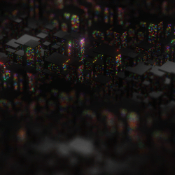 Cityscape Colorful City Lights GIF