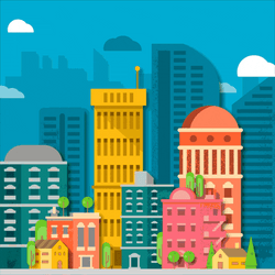 Cityscape Monster Suddenly Appear GIF