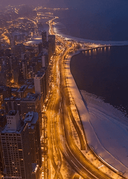 Cityscape Moving Cars At Night GIF