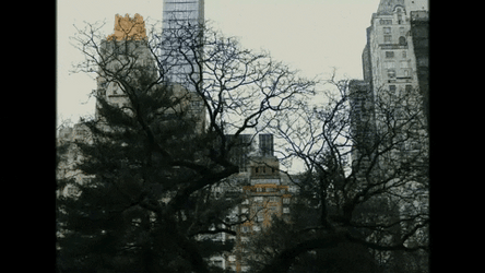 Cityscape Zooming In Building GIF