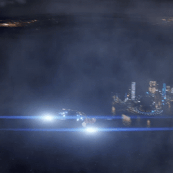 Civilization Beyond Earth Car Flying Over Building GIF