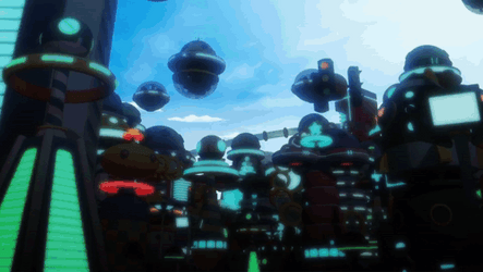 Civilization Beyond Earth Featuring Glowing Buildings GIF