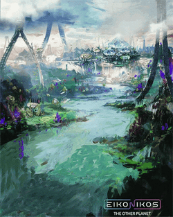 Civilization Beyond Earth Flying Vehicle Driving Past GIF