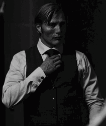 Claasic Hannibal Mads Suit Fixing GIF