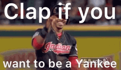 Clap If You Want To Be Yankee Lindor GIF