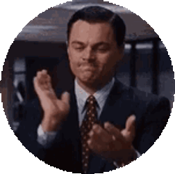 Clapping Leonardodicaprio Sticker GIF