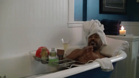 Clapping Man Bath Time GIF