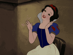Clapping Snow White GIF
