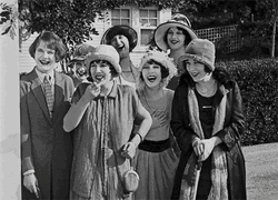 Clara Bow Laughing With Friends GIF