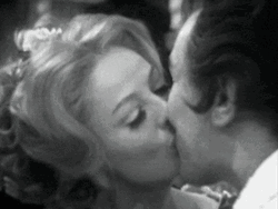 Classic Actress Maggie Smith Kissing GIF