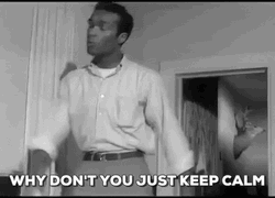 Classic Calm Down Zombie Movie GIF