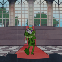 Classic Cartoon Frog Dancing GIF