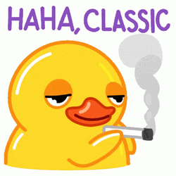 Classic Cxyduck Smoking GIF