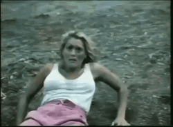 Classic Horror Scared Lady Scream GIF