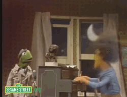 Classic Kermit Performing In Muppets GIF