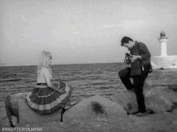 Classic Model Runs Away GIF