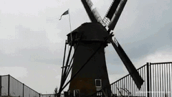 Classic Old Windmill GIF