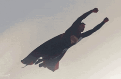 Classic Superhero Superman Flying GIF