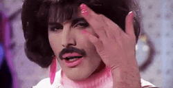 Classy Freddie Mercury Girly Look GIF