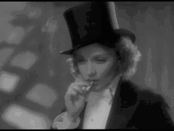 Classy Marlene Dietrich Smoking