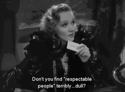 Classy Marlene Dietrich Winking