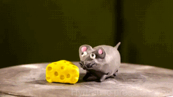 Clay Mouse Smashed Down GIF