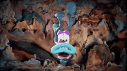 Claymation Candyman Falling GIF
