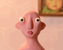 Claymation Head Spinning GIF