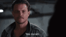 Clayne Crawford Serious Yes Ma'am GIF