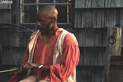 Clayton Bigsby Smiling While Trying To Make A Fire GIF