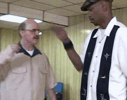 Clayton Bigsby Wiping Bald Head Dance GIF