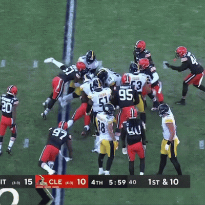 CLE Vs Pittsburgh Steelers Football Game GIF