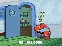 Cleaning Completed SpongeBob And Mr Krabs GIF
