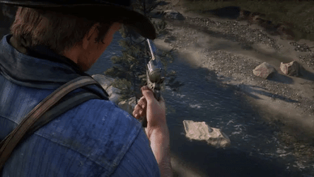 Cleaning Gun Rdr2 GIF