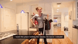 Cleaning Like Disney On Ice Meme GIF