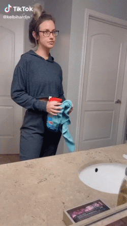Cleaning Mirror Transition  GIF