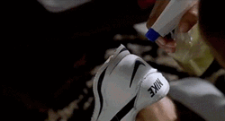 Cleaning Nike Sneaker GIF